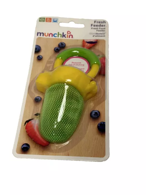 munchkin fresh food feeder 6 plus months baby green yellow NEW