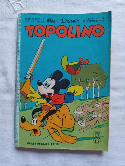 Topolino n.  461  del 27 Settembre  1964 CON BOLLINO E GIOCHI NON SVOLTI