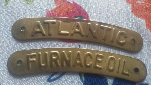 2 NOS Vtg Atlantic Richfield GAS STATION Can-Pump Tank TAG Rat Rod GASSER GM