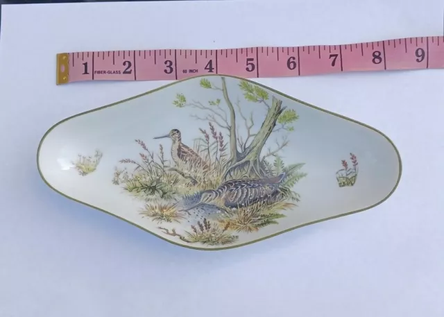 Vista Alegre Mottahedeh Porcelain Dish Woodland Bird -Birds Design-EUC