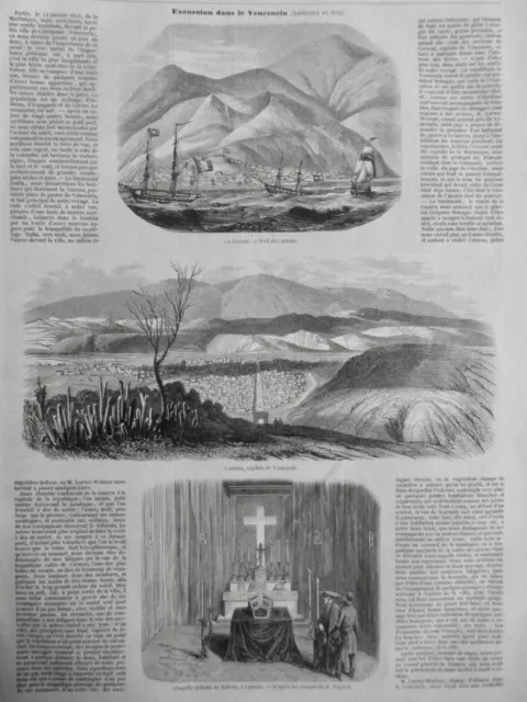 1853 1906 Amerique Du Sud Venezuela 4 Journaux Anciens