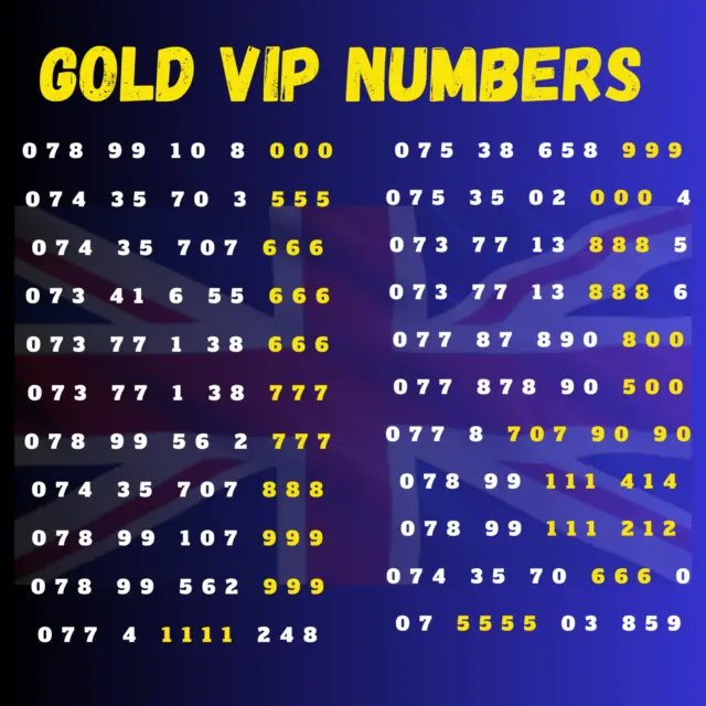 Gold Number Sim Card 000, 555,666,777, Platinum Vip Uk Pay As You Go Sim Card Uk