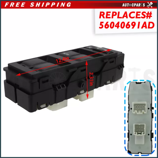 New Window Master Switch for Dodge Caliber Jeep Compass Patriot 07-10 Front Left