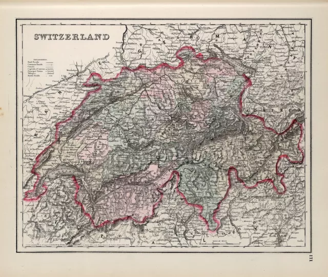 SWITZERLAND 220 old antique maps of genealogy lots HISTORY teach atlas