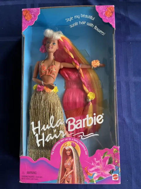 Hula Hair Barbie Doll New In Box 1996 Mattel 17047 Vintage