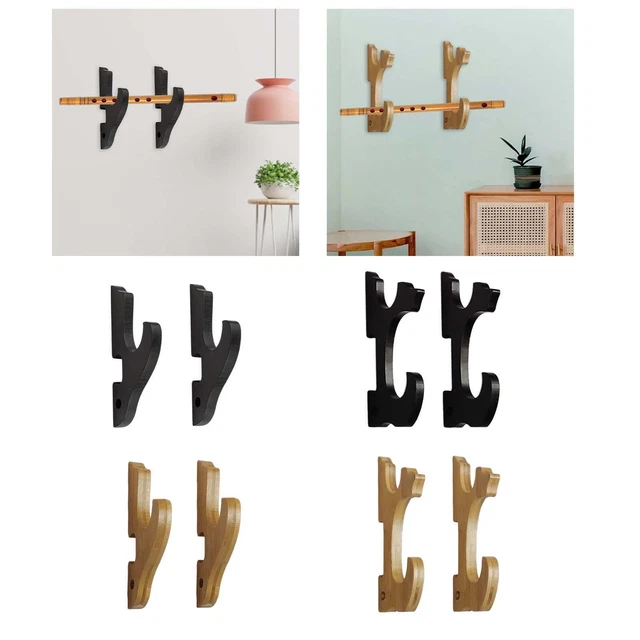 Support Mural Katana 3 Épées - Présentoir Samouraï Noir Velours