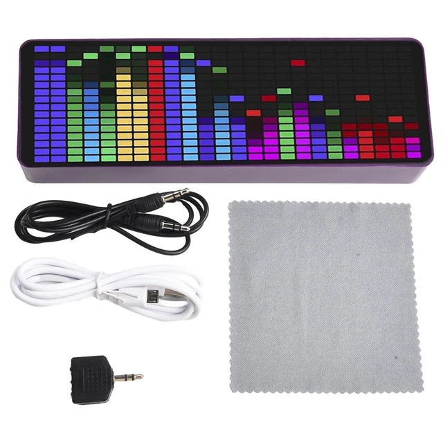 Misuratore VU Led Bianco 15 Segmenti Indicatore Livello Audio Spettro Musicale