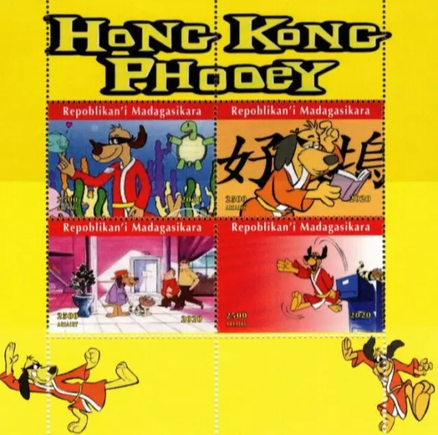 Hong Kong Phooey Walt Disney Stamp Sheetlet (Nl193)