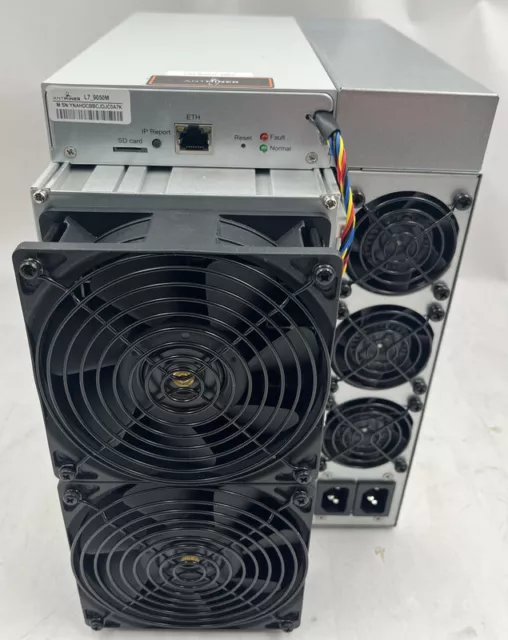 Bitmain 240-L Antminer 9050Mh/S Doge Ltc Asic Miner W/ Apw121417B Power Supply