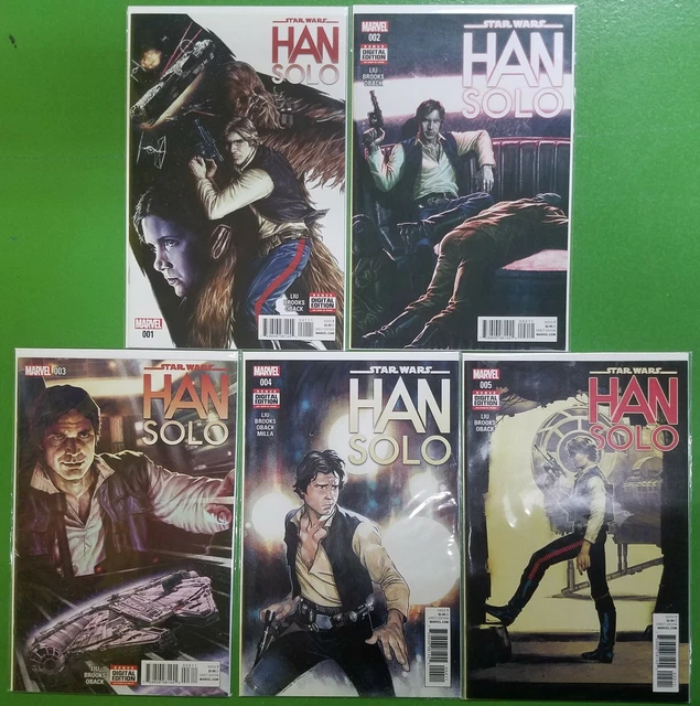 Star Wars Han Solo #1-5 1 2 3 4 5 Complete Set Lot Run MARVEL VF/NM