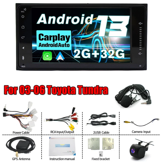 FOR 2003-2006 TOYOTA Tundra 7″ Android 13 Carplay Car Stereo Radio GPS Navi WIFI
