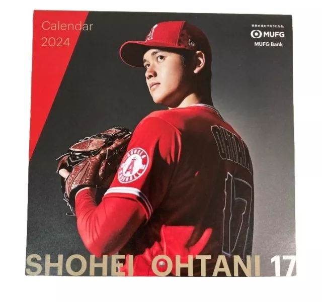 SHOHEI OHTANI MUFG 2024 Wall Calendar Angels Otani Not for sale New