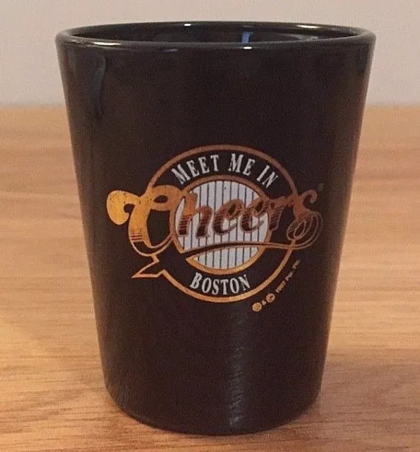 Meet Me In CHEERS Boston black shot glass