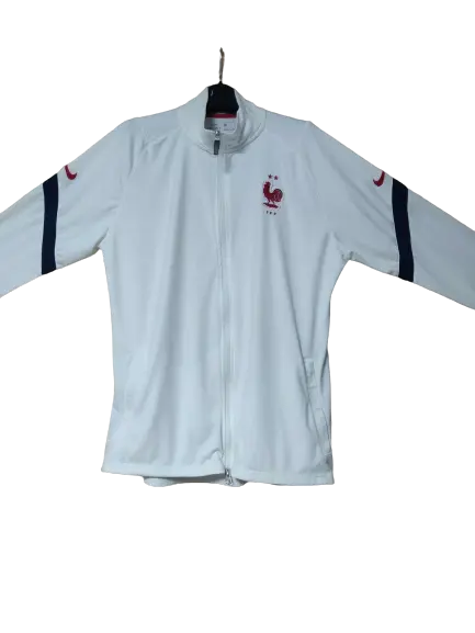 Nike France Football Federation White Drill Top Full Zip Men Size Large