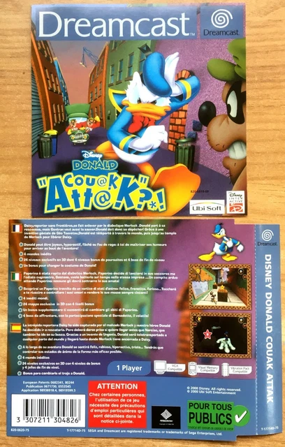 SONIC ADVENTURE 1 - JAQUETTES ARRIÈRE + NOTICE SEGA DREAMCAST NTSC JAPANESE - I