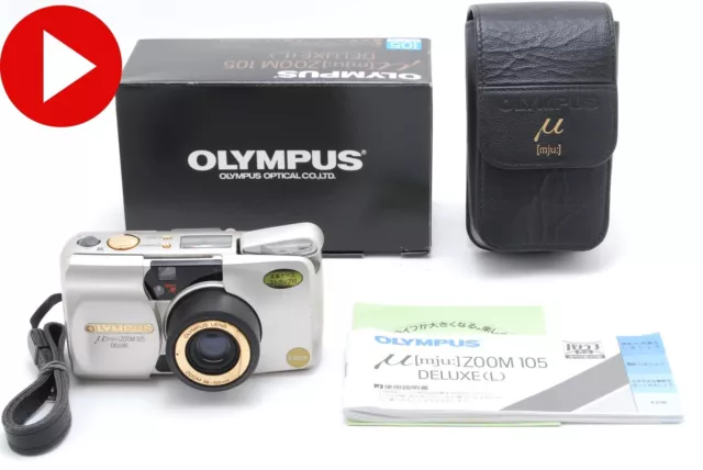 Video [Near MINT/Box] Olympus mju Zoom 105 deluxe 35mm Point & Shoot  From JAPAN