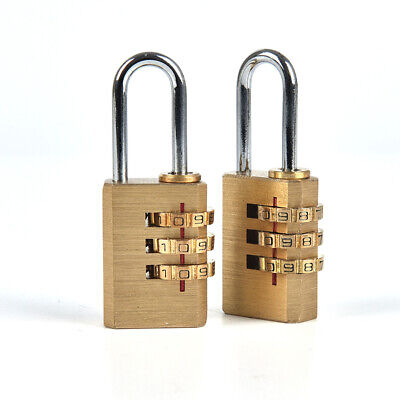Solid Brass Lock Digit Combination Password Code for Gym Outdoor Locker Case.YB