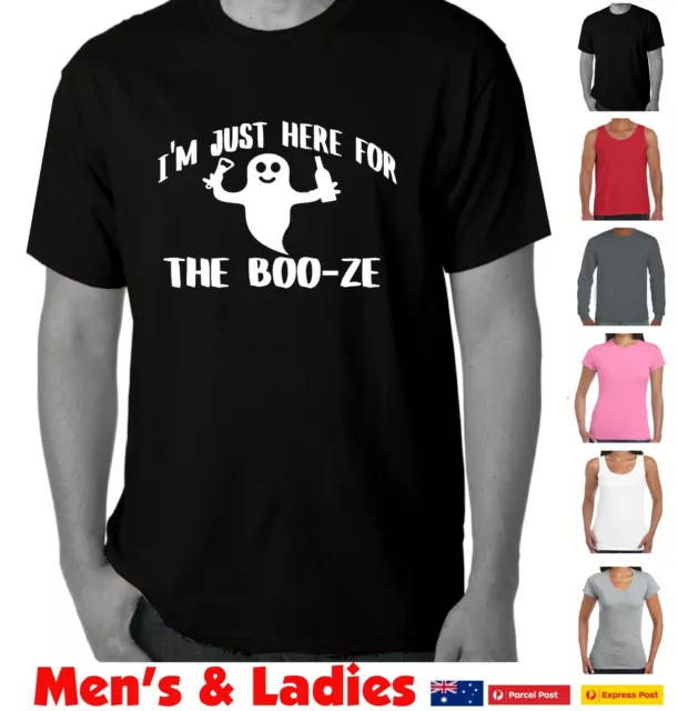 I'm only here for the booze boo's Halloween t-shirts funny t shirt mens women's