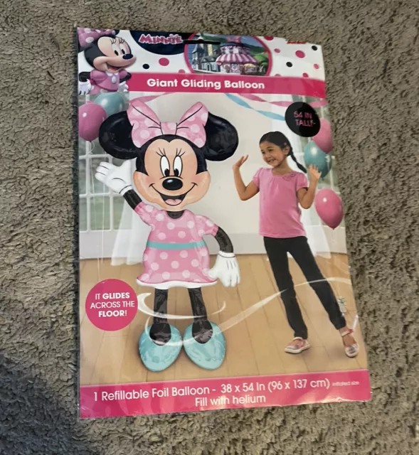 Disney Minnie Mouse Airwalker Foil Balloon - Giant Gliding 54" Tall