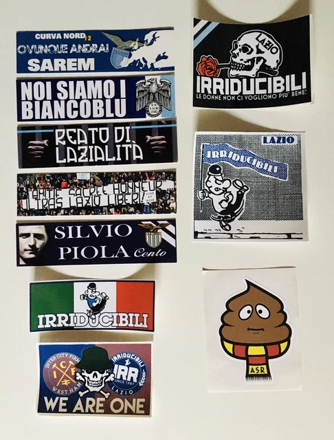LAZIO 11 ADESIVI ULTRà PEGATINA AUFKLEBER STICKER CURVA NORD - Foto 9