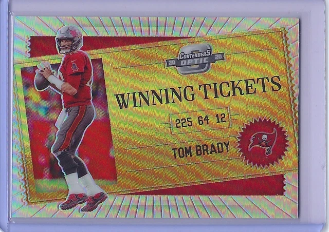 2020 Contenders Optic TOM BRADY Winning Tickets Holo Silver Prizm #WT3 SP Bucs