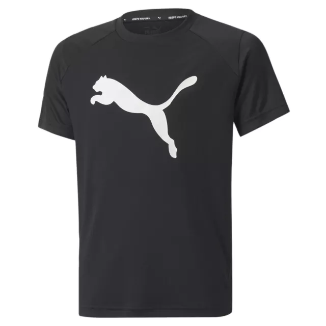 PUMA Boys Youth Active Sports CAT Boys Poly Tee T-Shirt