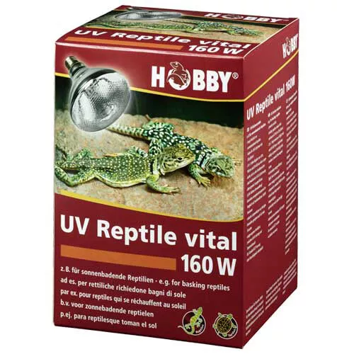 Hobby UV Reptile vital 160W -UVA UVB  Wärme Mischlichtlampe UV-Flächenstrahler