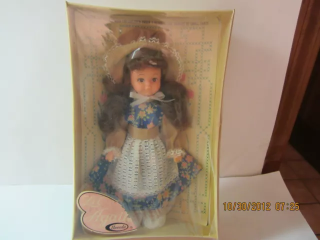Vintage Uneeda Doll-MIB-Lil Agatha-1975-Hong Kong-Early Americana Collection
