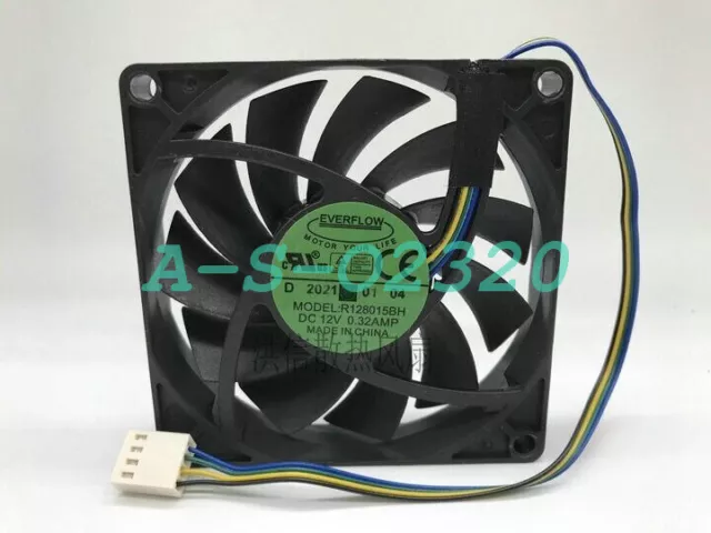 NEW EVERFLOW R128015BH DC12V 0.32AMP 80 x 15mm 80mm chassis cooling fan