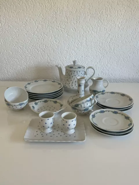 Seltmann Weiden Kaffee/Tee-Geschirr Vergissmeinnicht 22 Teile