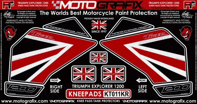 Protector De Depósito De Resina 3D Compatible Con Triumph Tiger 1200 GT Explorer 2022 GP-823 (negro