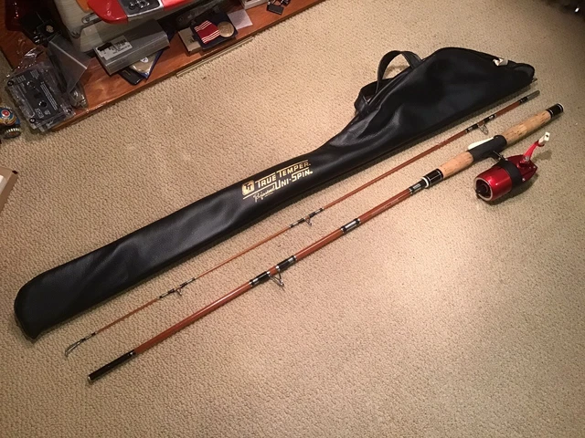 COLLECTOR GRADE True Temper Uni-Spin 63L  Fishing Rod/Reel Case **NICE**