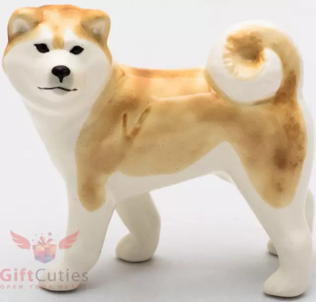 Porcelain Figurine of the Akita dog