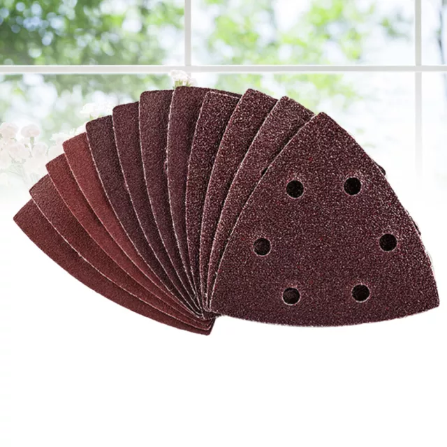 40 in 1 Mixed Grits 6-Hole Hook and Loop Sanding Sheets Sandpaper Pads