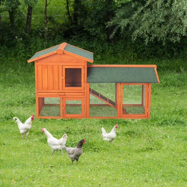 Brand New Outdoor Wooden Chicken Coop Outdoor Rabbit Hutch Cage House