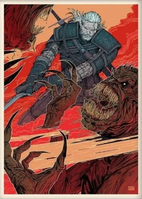 Witcher 3 Geralt of Rivia Ghoul Slayer Giclee Art Print