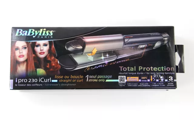 BaByliss Fer à Lisser Cheveux Et Ricci Les Pro 230 Icurl ST270E Ceramic Intense