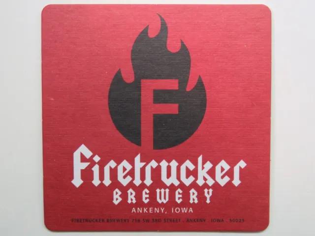 Bière dessous de Verre ~Firetrucker Brewery~ Ankeny, Iowa Add 'L S&H