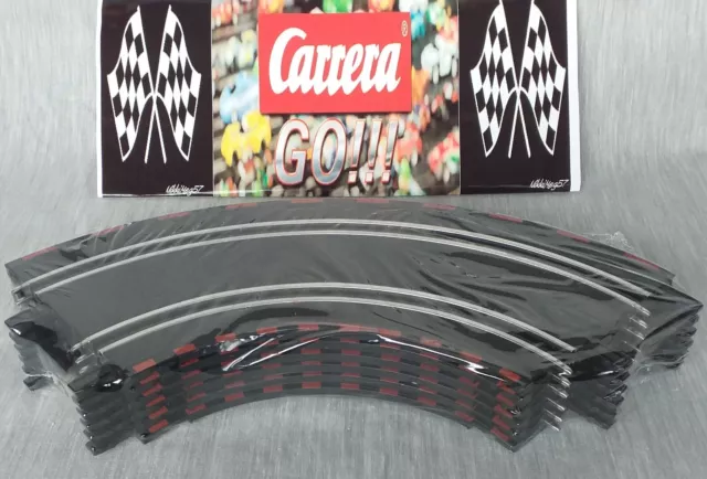Carrera GO Bundle 90 Degree Curve x6 Track Red & Black Edge Job Lot NEW Free P+P