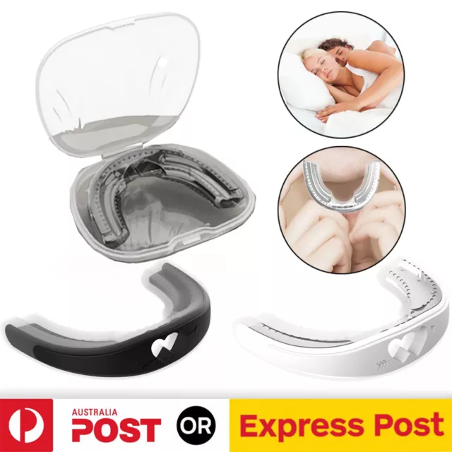 Stop Snoring Mouth Guard Aid Mouthpiece Sleep Apnea Bruxism Anti Snore Grinding