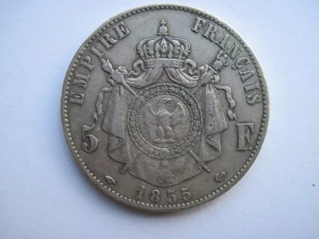 5 francs argent napoleon III 1855 A