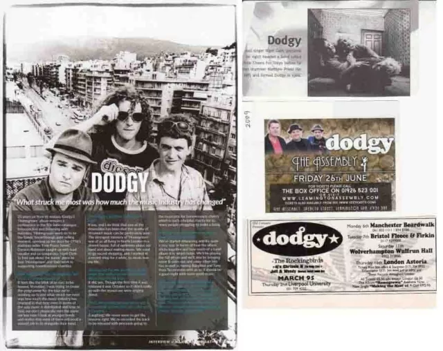 DODGY : CUTTINGS COLLECTION - Interview Adverts