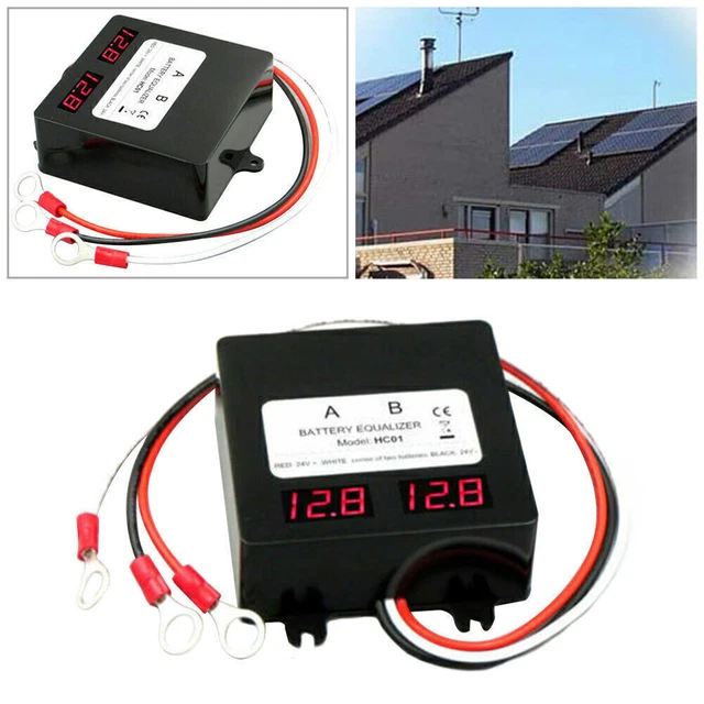 SOLAR BATTERY EQUALIZER Black for 24V Battery Balancer Panel Cell ...