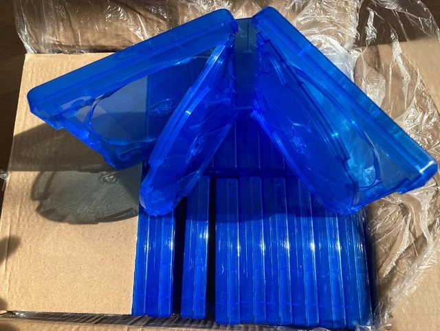 30  boitiers bleus pour 6 BR Blu Ray  MediaRange