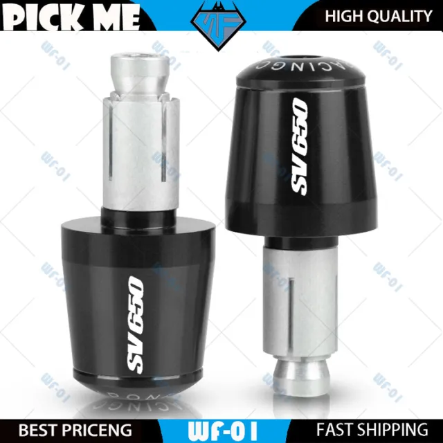 Handlebar Plug Slider Bar End Weights Grip Caps For Suzuki SV650 SV650S SV650A