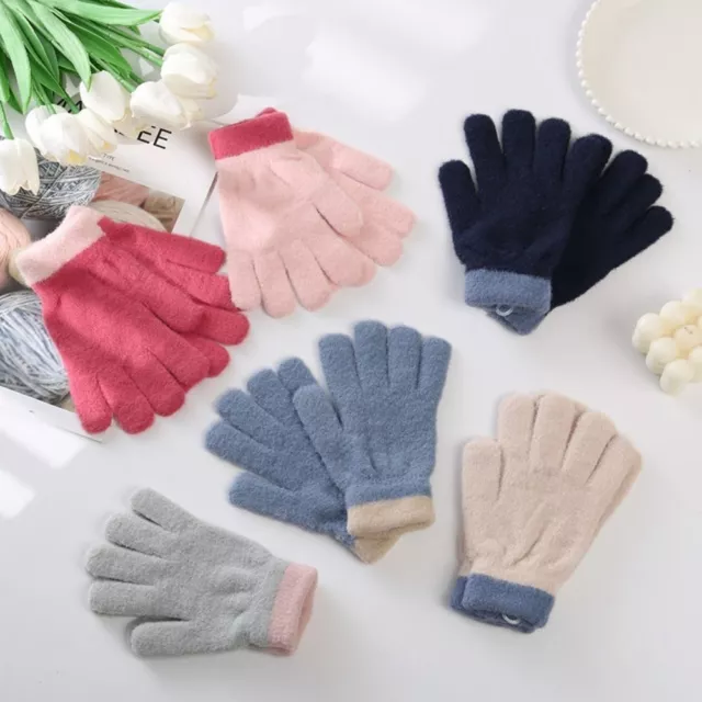 Fingerless Knitting Mittens Thick Mitten Cartoon Fingerless gloves  Boys Girls