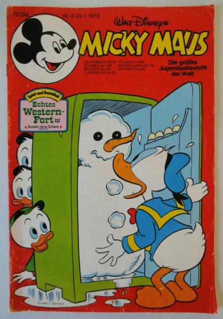 Walt Disneys Micky Maus Heft von 1979 Nr. 4  mit Schnipp und Beilage