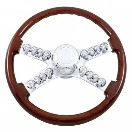 United Pacific 88127 Steering Wheel   18", Skull, With Hub, International