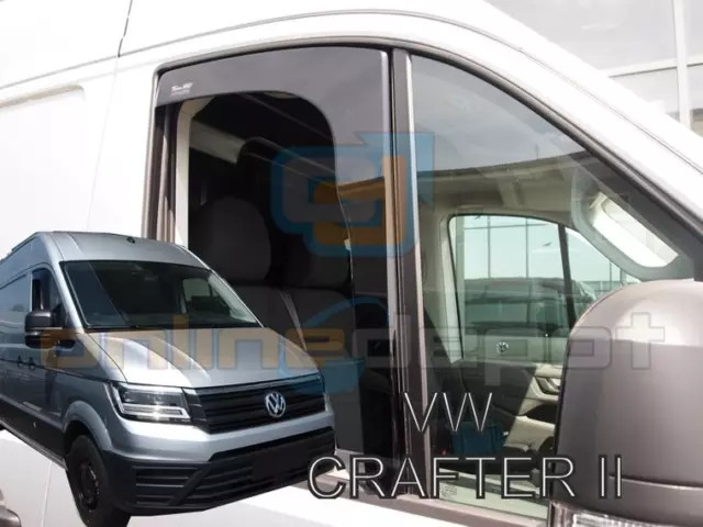 Windabweiser VW CRAFTER II 2-türer 2017-heute 2-tlg HEKO dunkel Regenabweiser