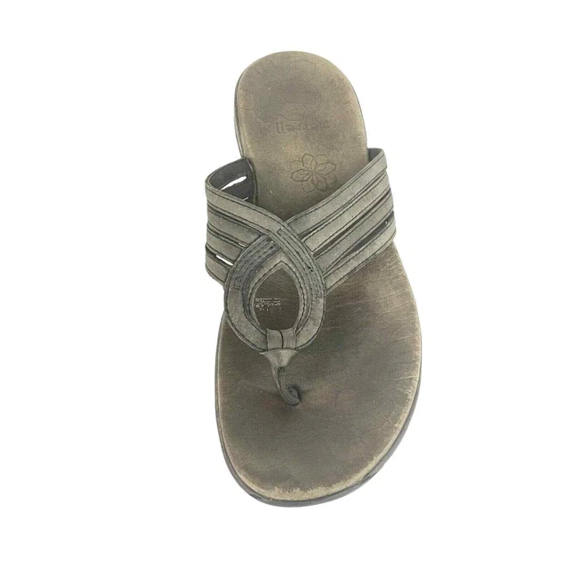 Merrell Womens Sandals Brown Lidia Multi-Strap Slip On Thong